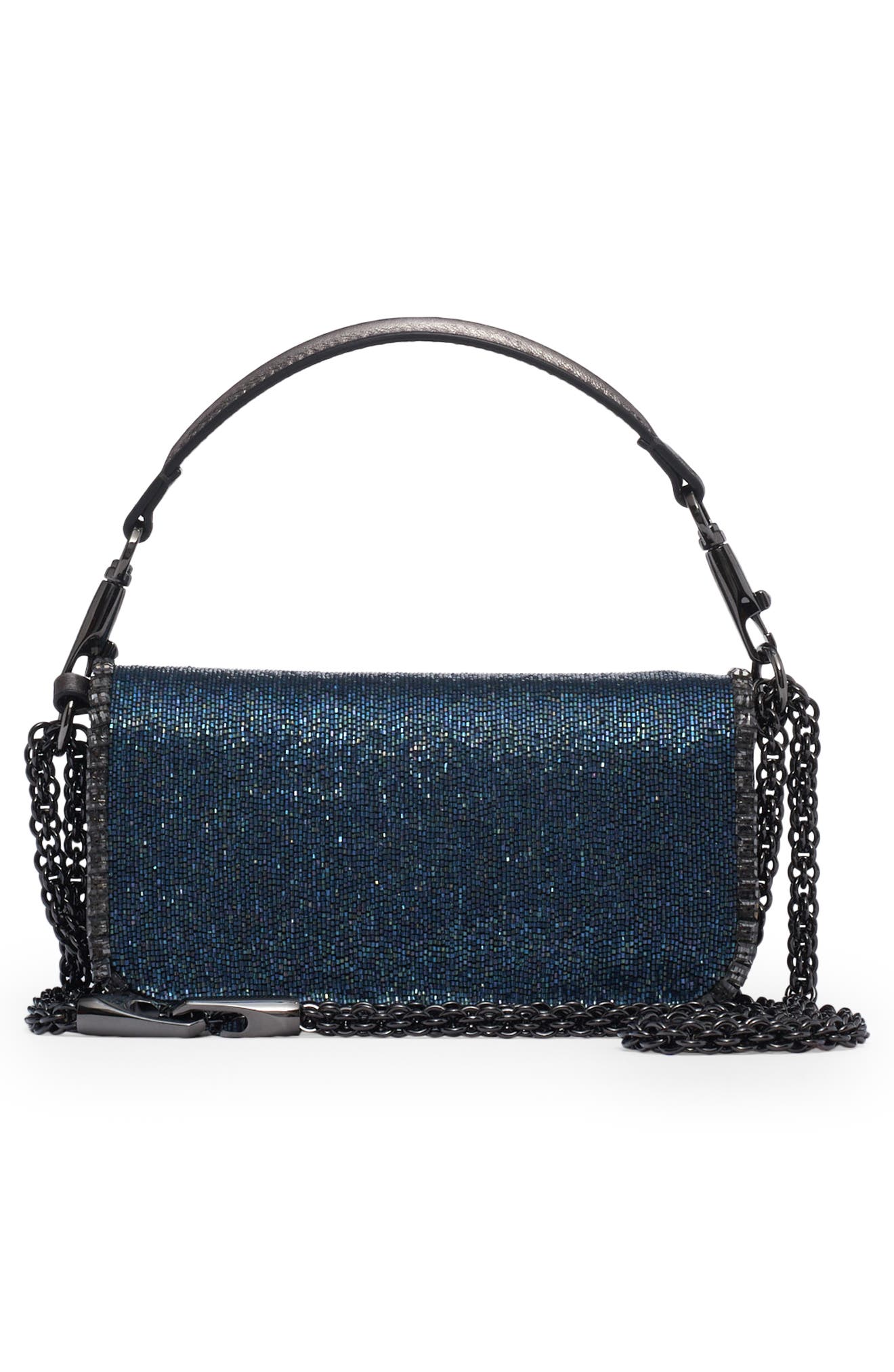 Valentino Garavani Small Locò Beaded Shoulder Bag, Alternate, color, 