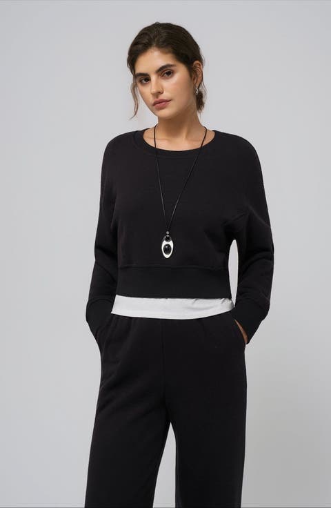 Hemp Essentials Fleece Cropped Sweater
