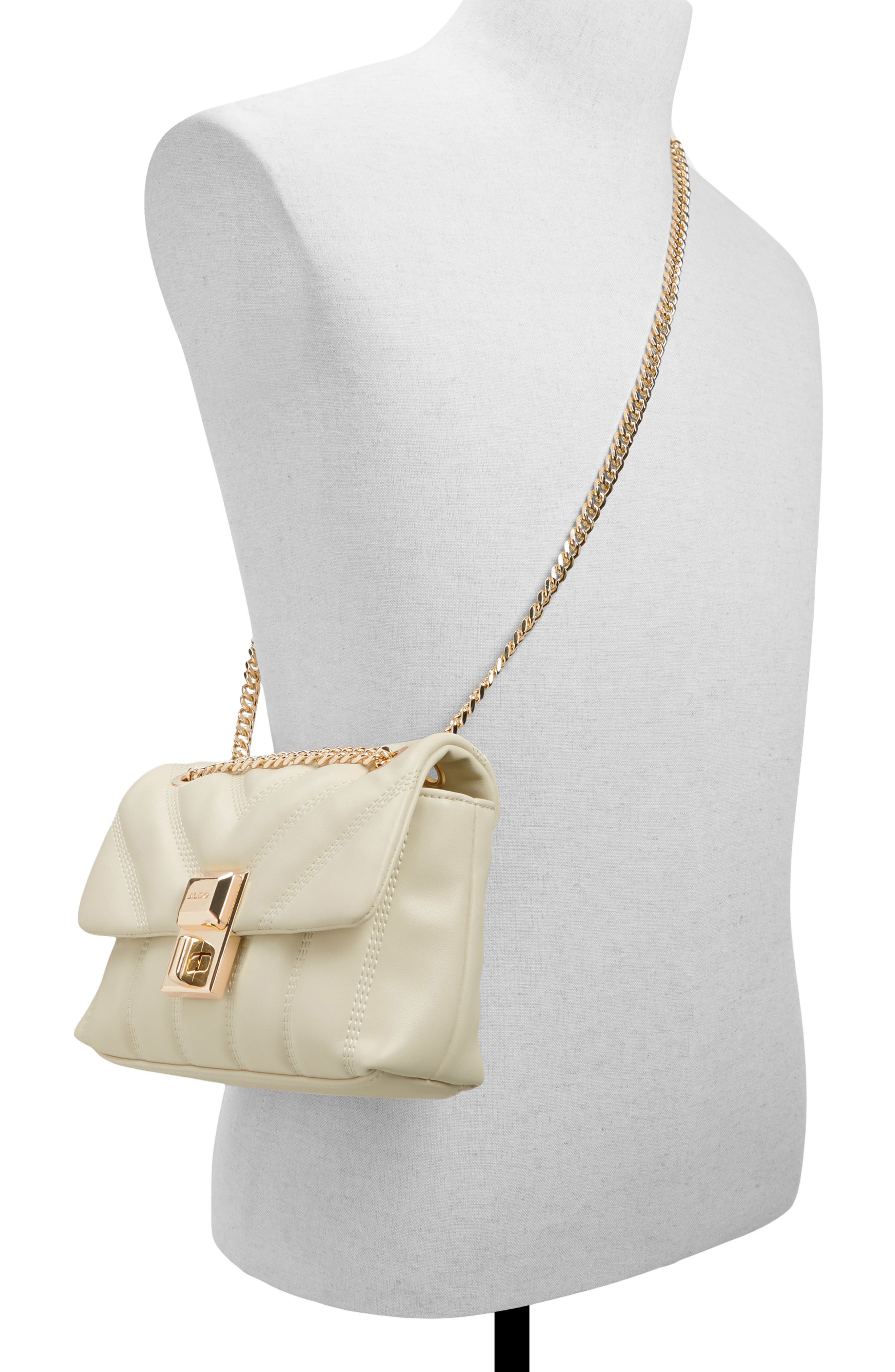 ALDO Rhilii Quilted Faux Leather Crossbody Bag, Alternate, color, 