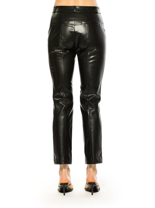 Alexia Admor Lior Vegan Leather Pants In Black