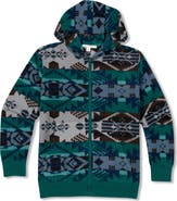 Threads 4 Thought Kids' Print Zip-Up Hooded Fleece Jacket