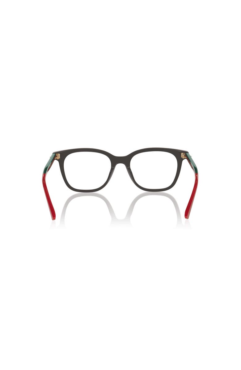 Gucci 50mm Rectangle optical glasses, Alternate, color, Black