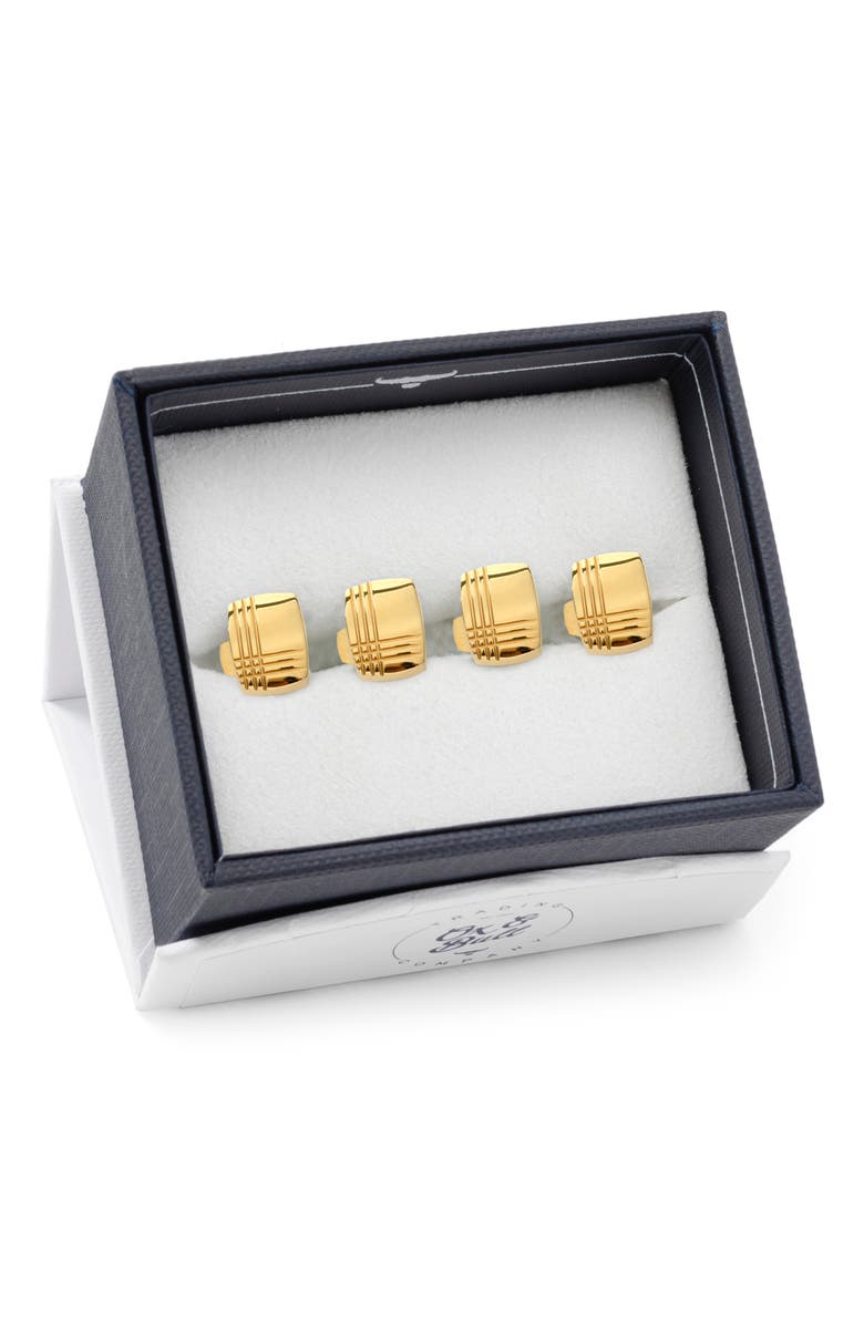 Cufflinks, Inc. Tartan Studs, Alternate, color, Gold