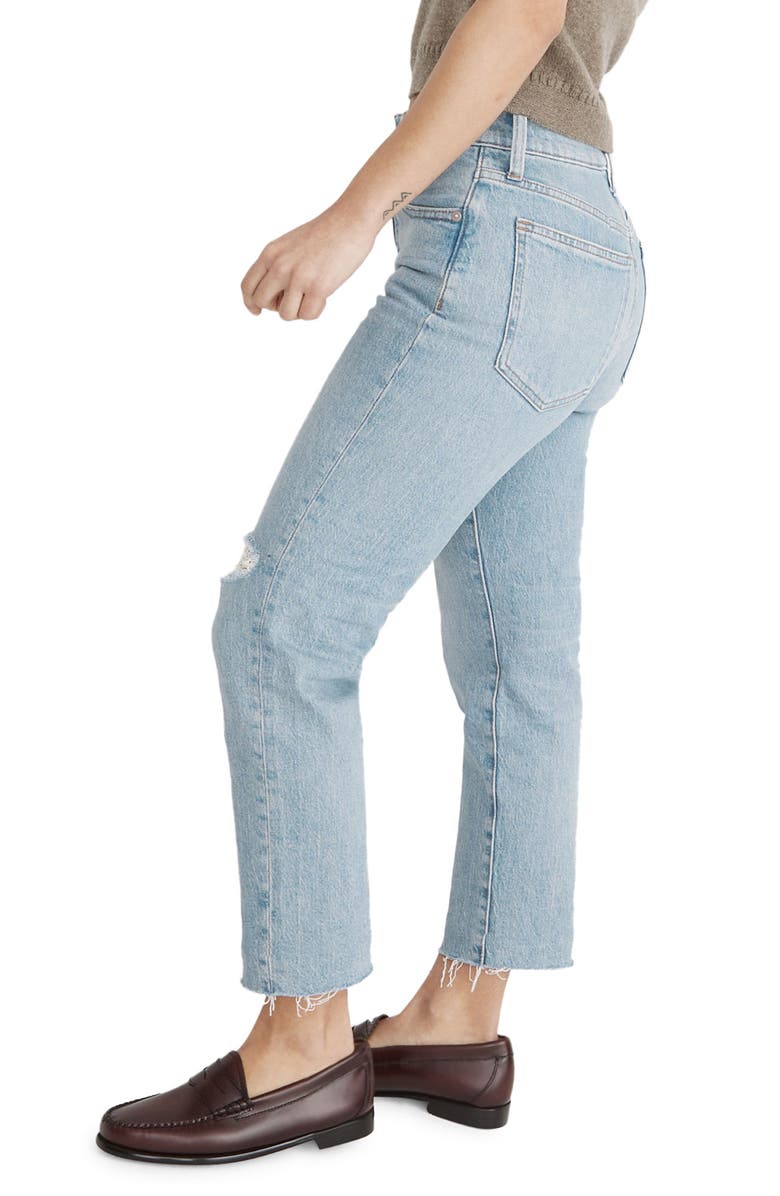 Madewell The Perfect High Waist Tapered Jeans, Alternate, color, 