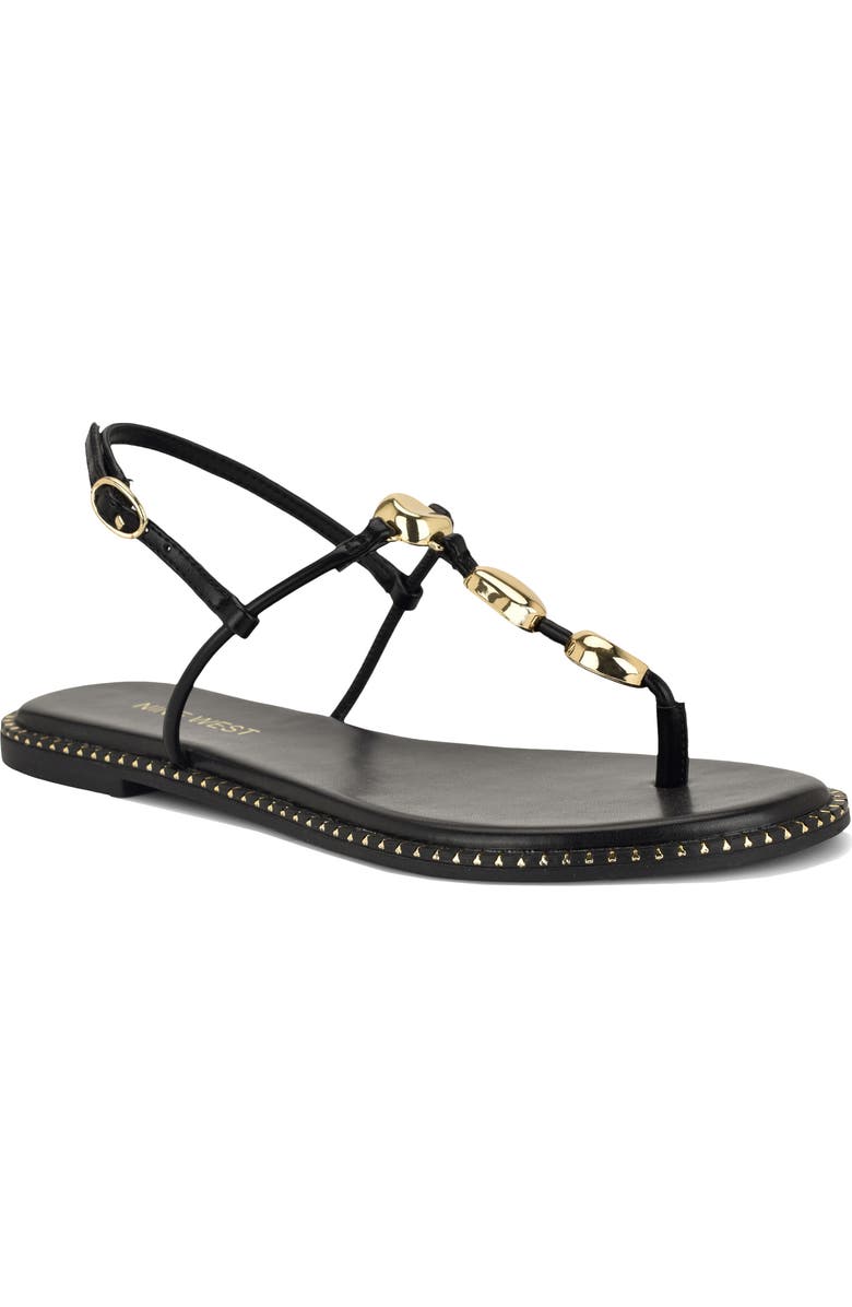 Nine West Derika T-Strap Sandal, Main, color,