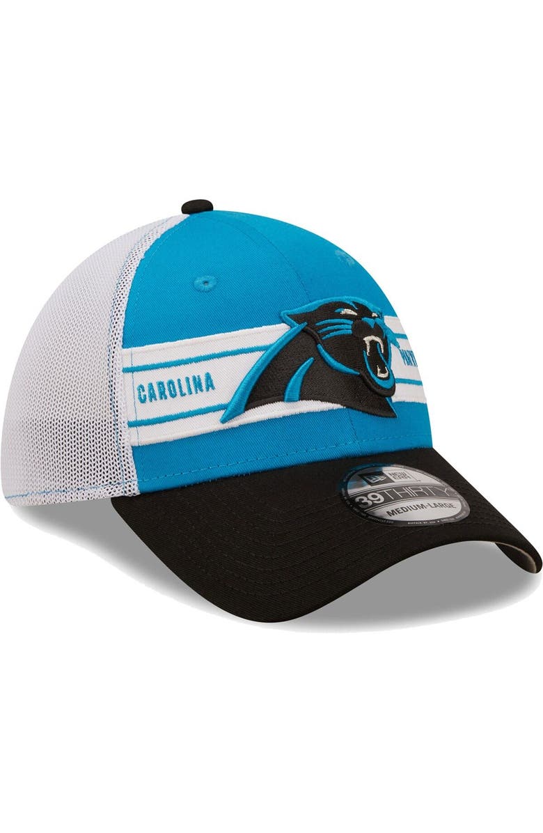 New Era Men's New Era Blue/Black Carolina Panthers Team Banded 39THIRTY Flex Hat, Alternate, color,