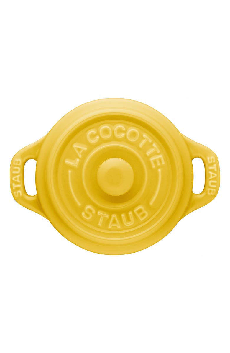 Staub Citron 3-Piece Mini Round Cocotte Set, Alternate, color, Citron
