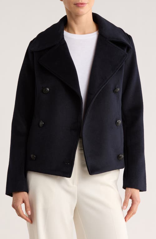 Rebecca Minkoff Double Breasted Peacoat In Black