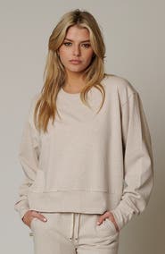 LEISURE LAB Womens Cotton Lounge Crew