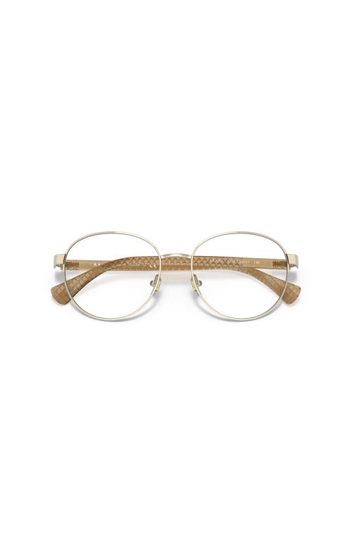Ralph 53mm Round Optical Glasses In Gold