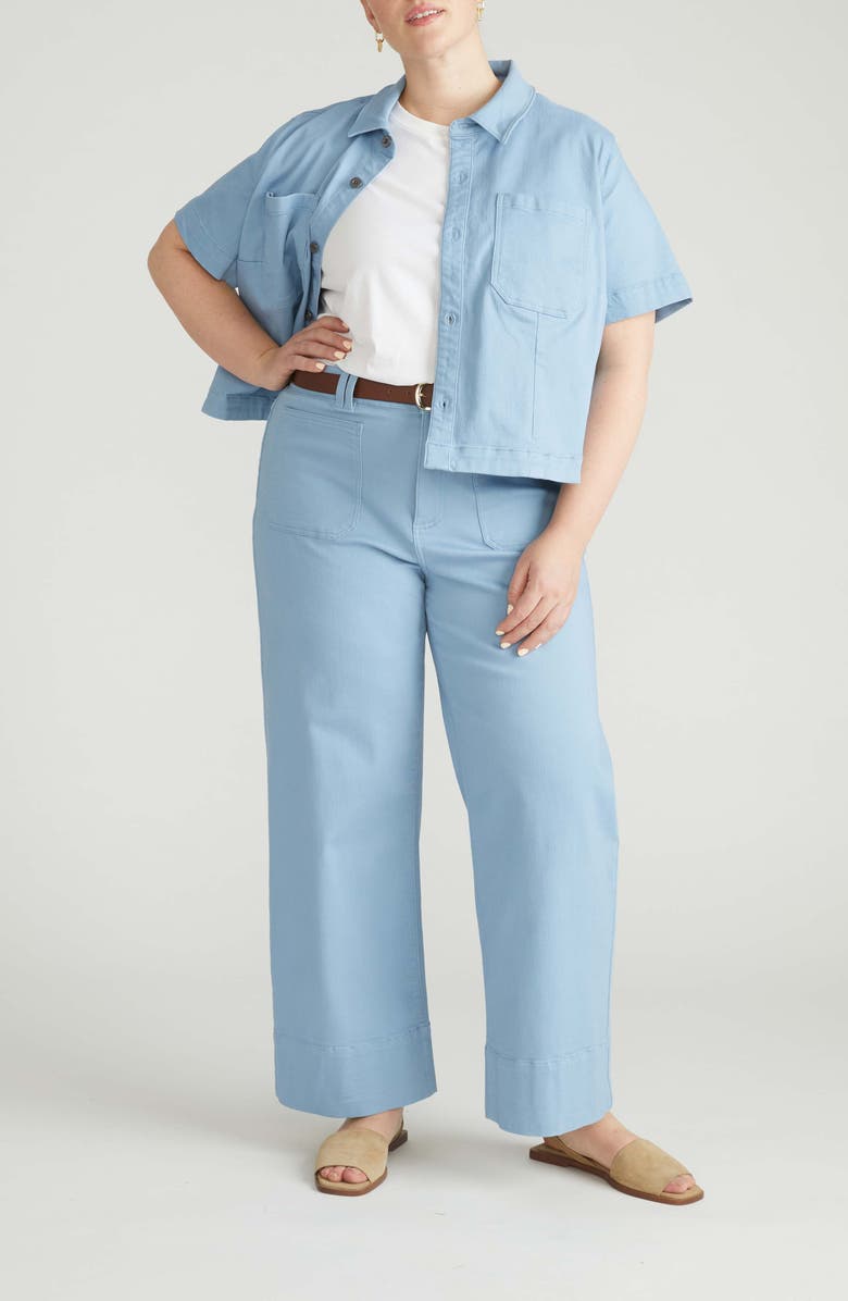 Universal Standard Claudia Wide Leg Jeans, Alternate, color, Pale Blue