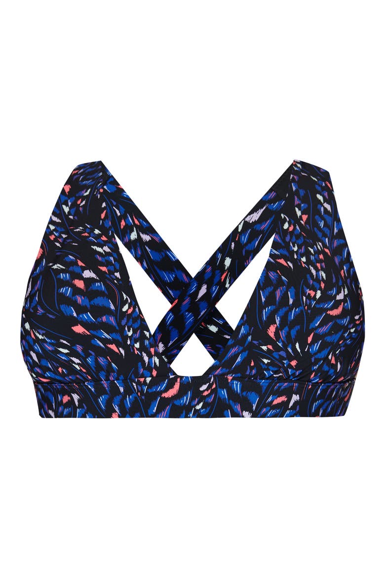 Peninsula Bikini Top, Alternate, color, BLACK CORAL TEXTURE PRINT