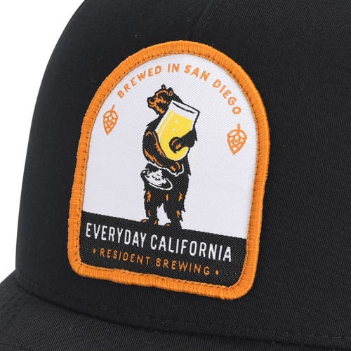 Everyday California Brewski Trucker Snapback Hat In Black