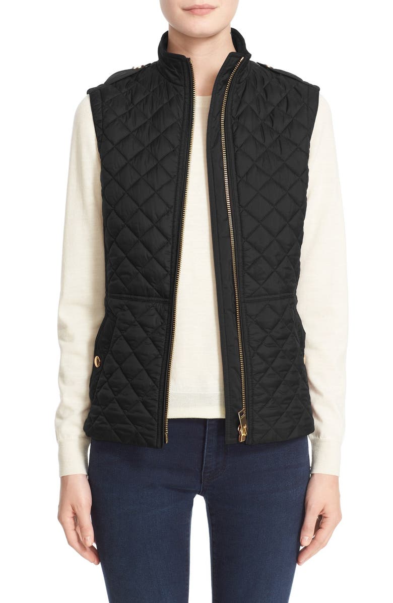 Burberry Tindale Quilted Vest, Main, color,