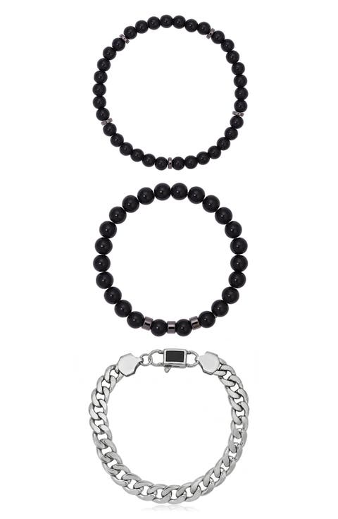 Midnight & Steel Bracelet Set