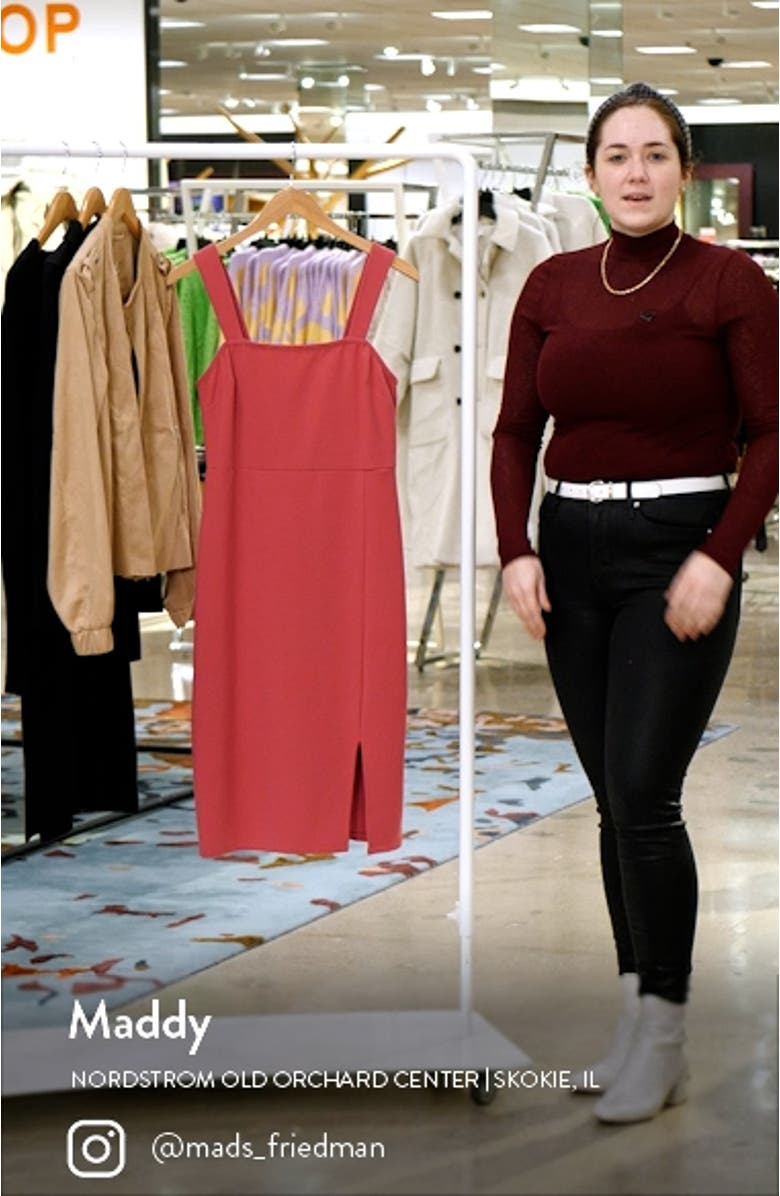 Square Neck Side Slit Dress, sales video thumbnail