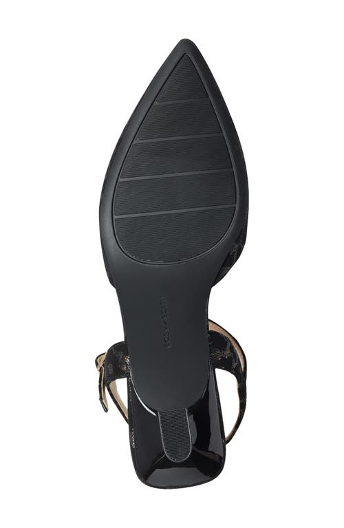 Easy Spirit Halyn Ankle Strap Kitten Heel Pump In Black