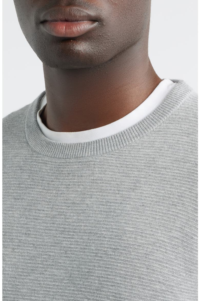 Coolspun Texture Sweater, Alternate, color, BRITISH GREY