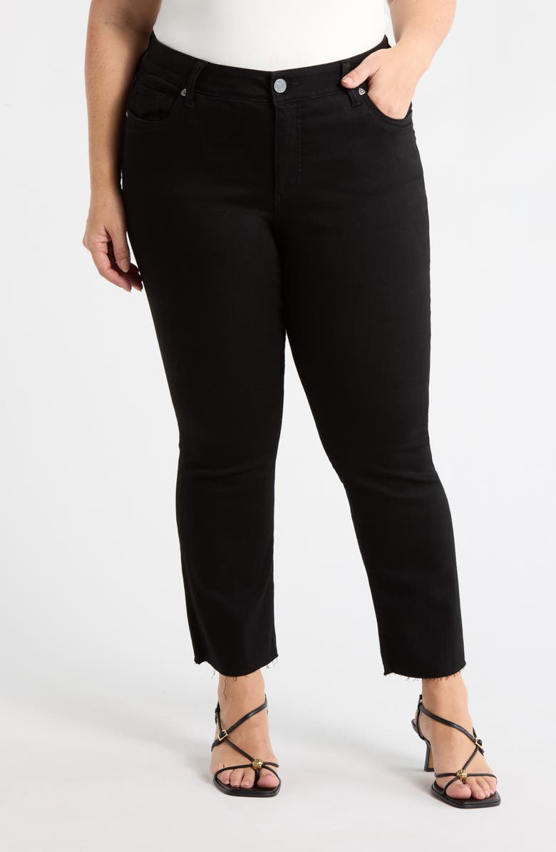 KUT from the Kloth Nikki Mid Rise Ankle Jeans, Main, color, Black