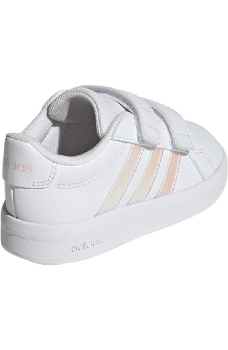 adidas Kids' Grand Court 3.0 CF Sneaker, Alternate, color, Footwear White/ Iridescent
