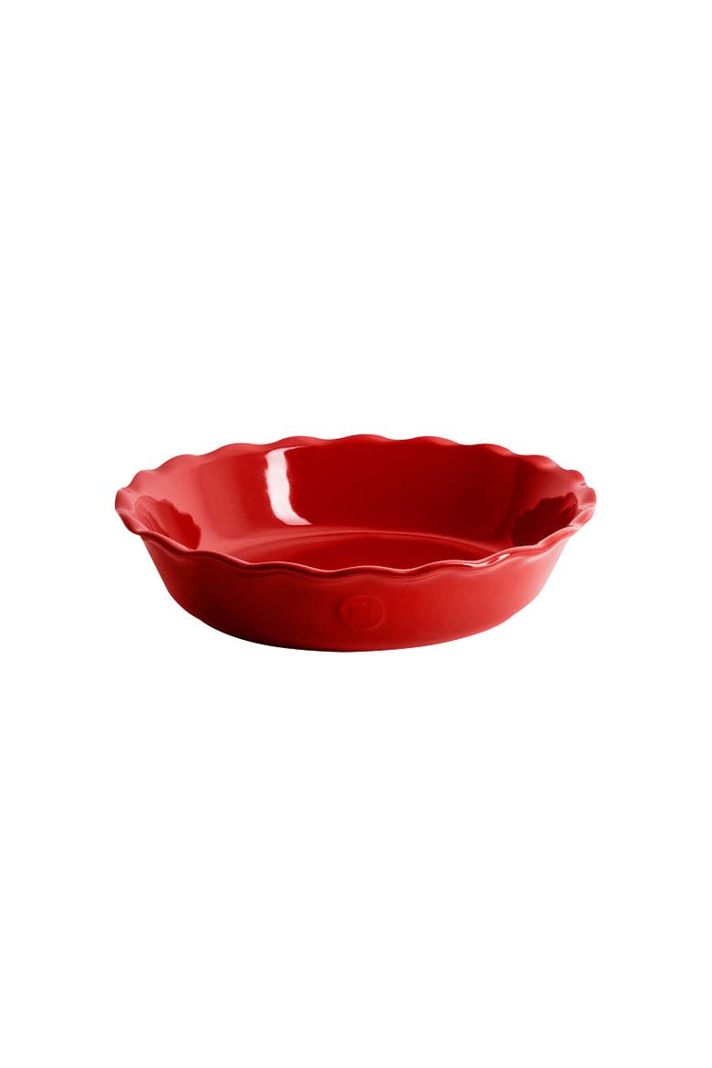 HR Modern Classics 9 Inch Pie Dish, Main, color, Burgundy