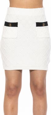 Alexia Admor Pattern Knit Miniskirt