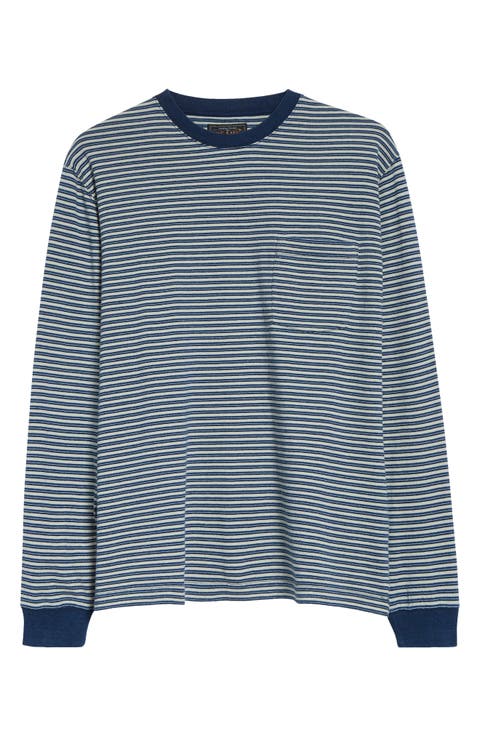 Indigo Stripe Pocket T-Shirt