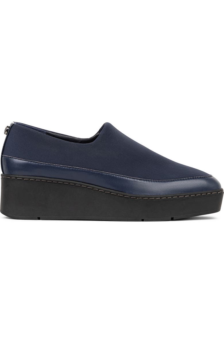 Donald Pliner Wedge Slip-On Loafer, Alternate, color, Navy
