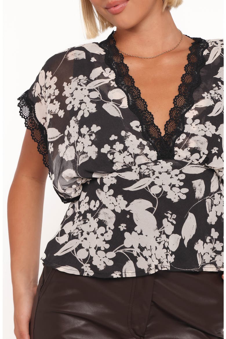 Erica Lace Trim Top, Alternate, color, MOONLIGHT GARDEN