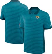Nike Men's Nike Teal Jacksonville Jaguars Sideline Victory Stripe Performance Polo