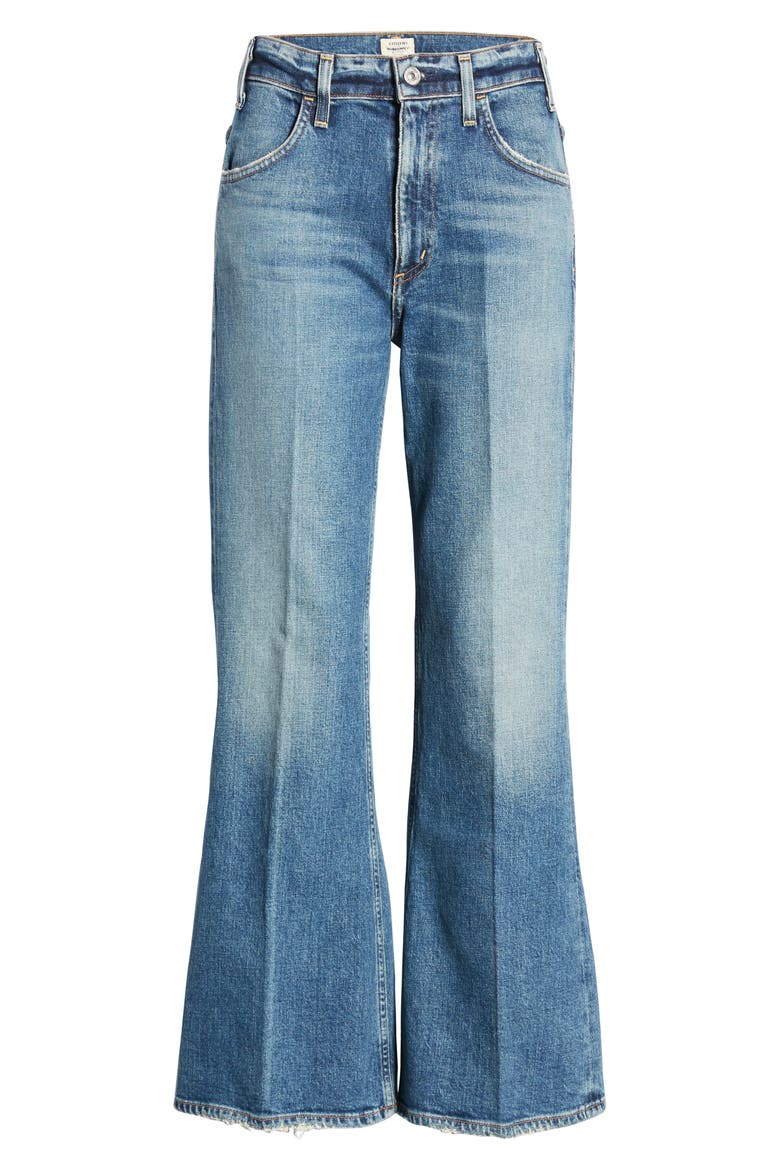 Amelia Vintage High Waist Flare Leg Jeans, Alternate, color, LONG GONE