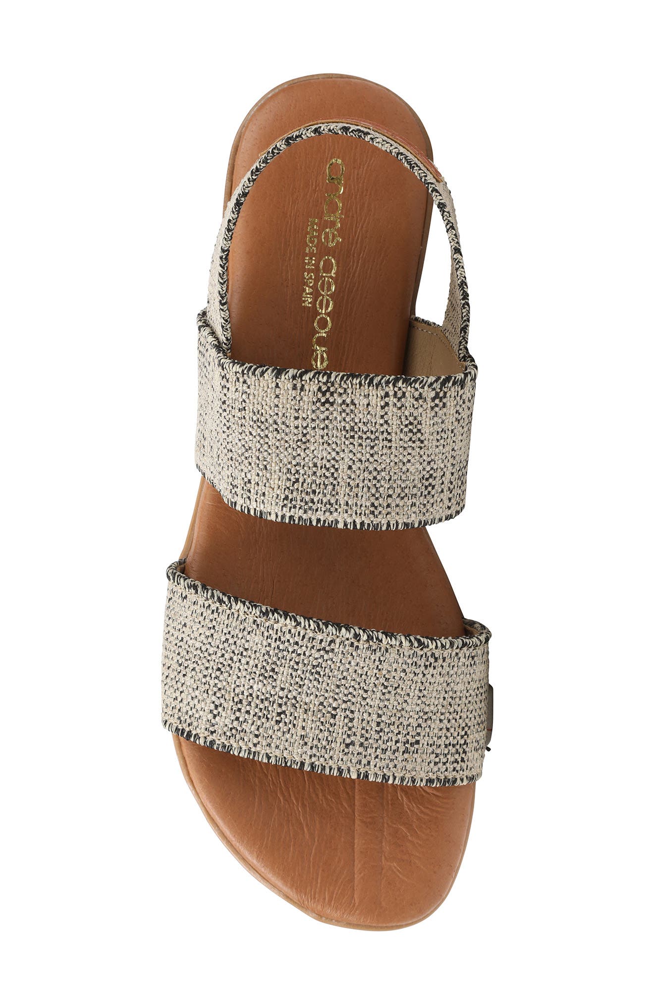 André Assous Nigella Sandal, Alternate, color, Black/ Beige