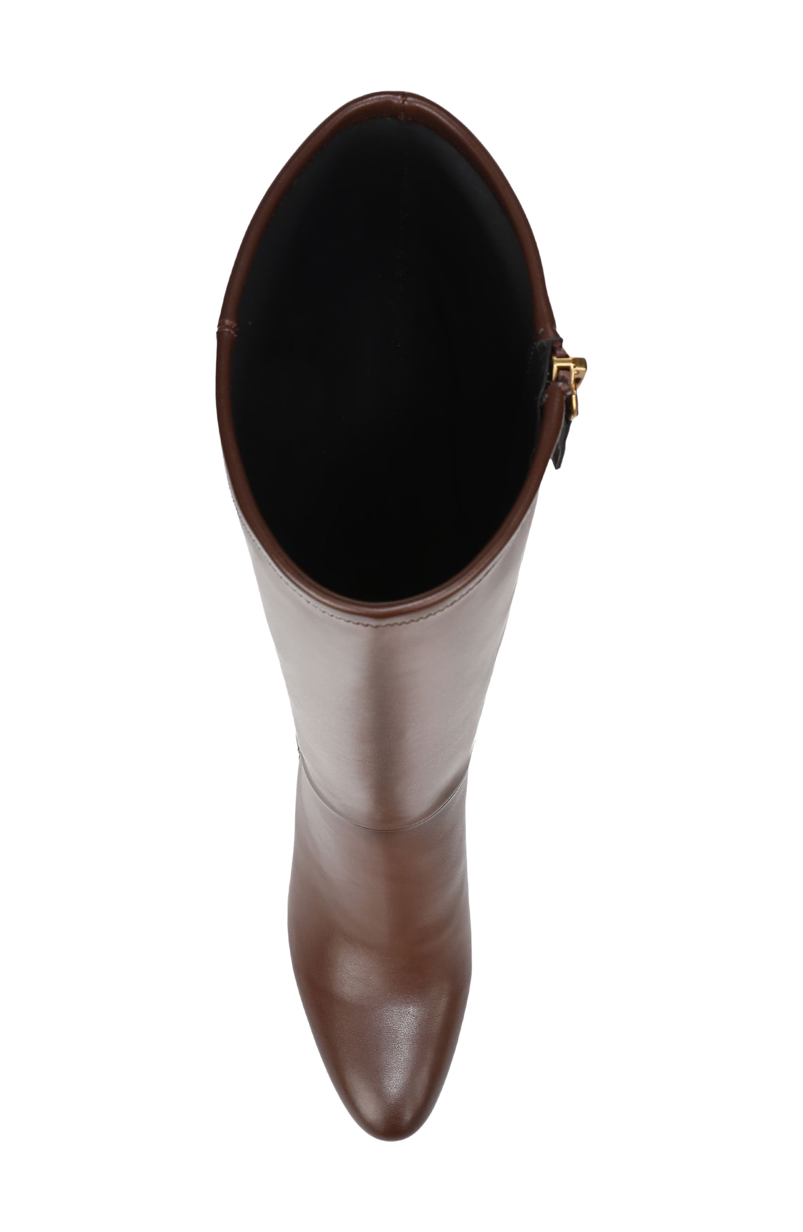 Flexa Joicy Pointed Toe Knee High Boot, Alternate, color, BROWN