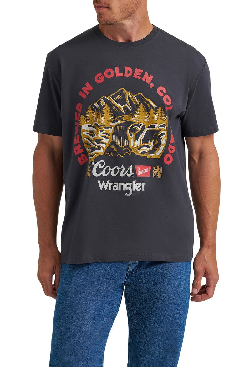 x Coors® Graphic T-Shirt, Main, color, BLACK