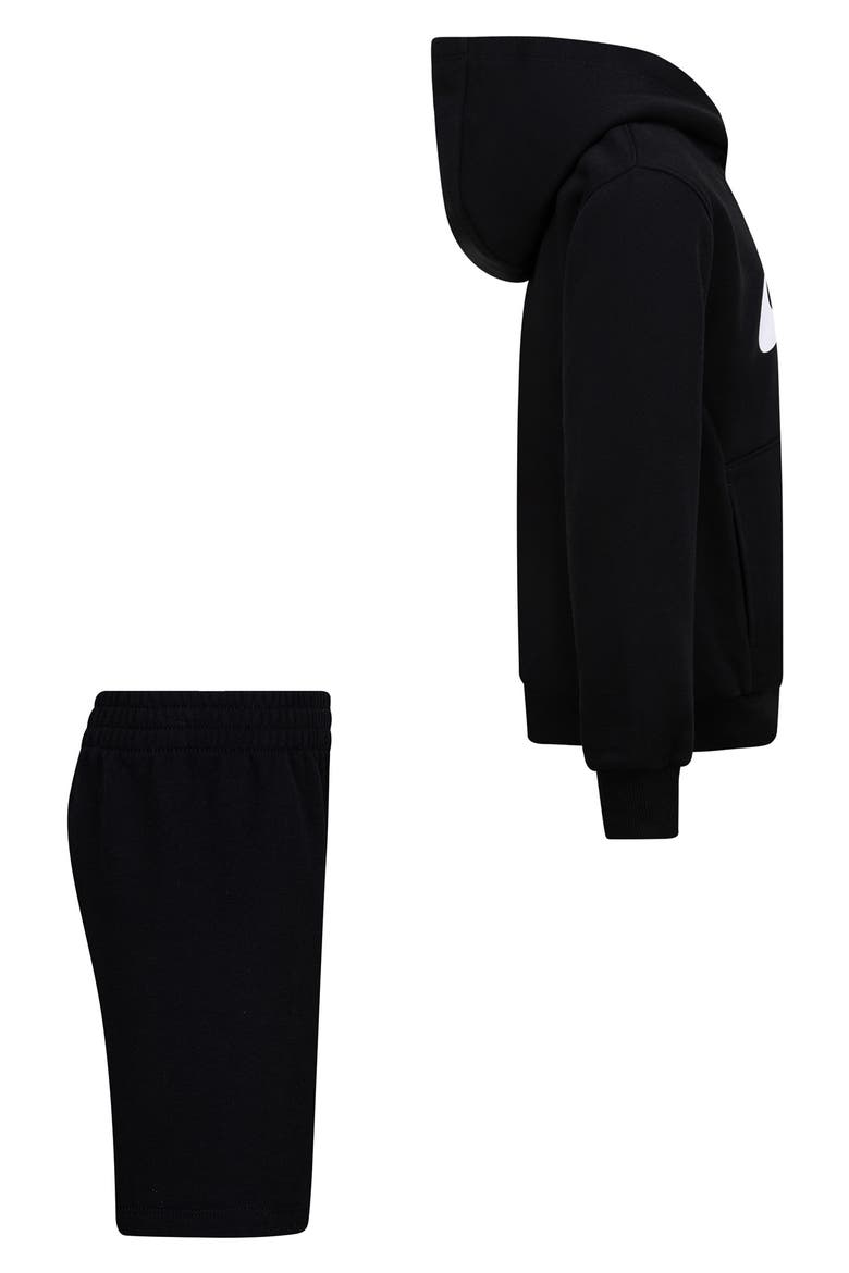 Kids' Club Hoodie & Shorts Set, Alternate, color, BLACK
