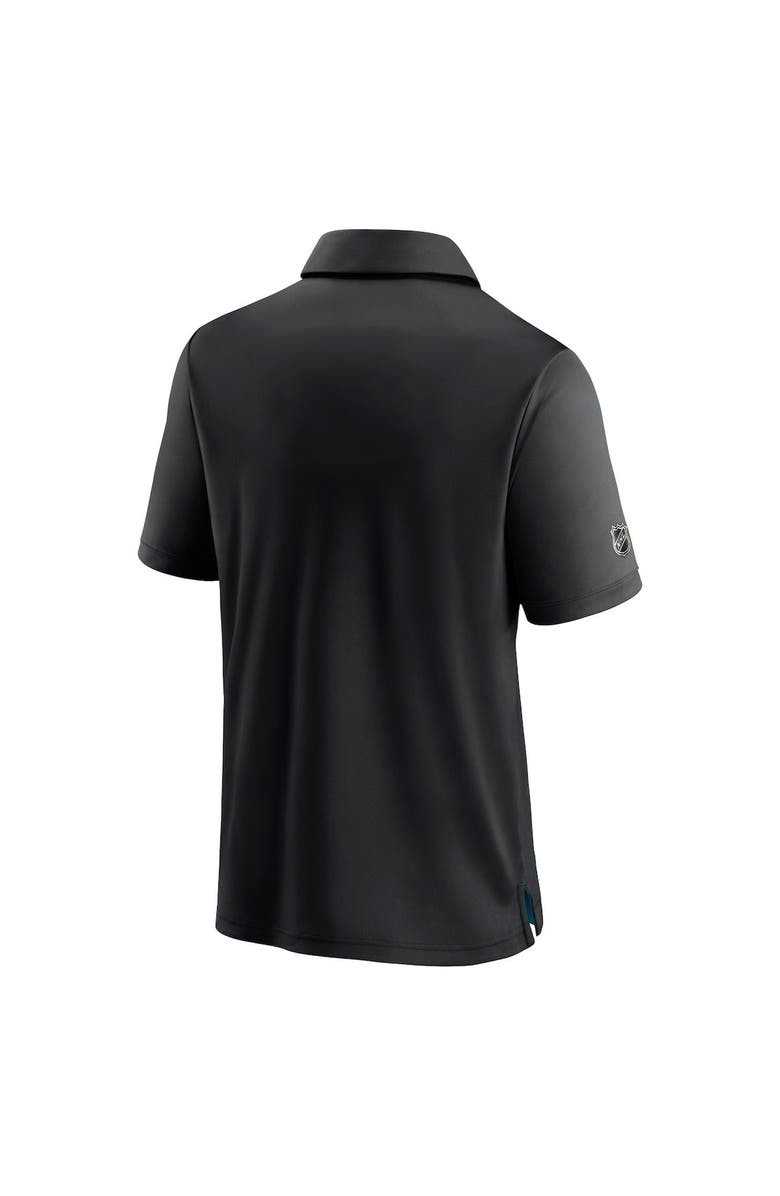 FANATICS Men's Fanatics Branded Black San Jose Sharks Authentic Pro Locker Room Team Polo, Alternate, color, 