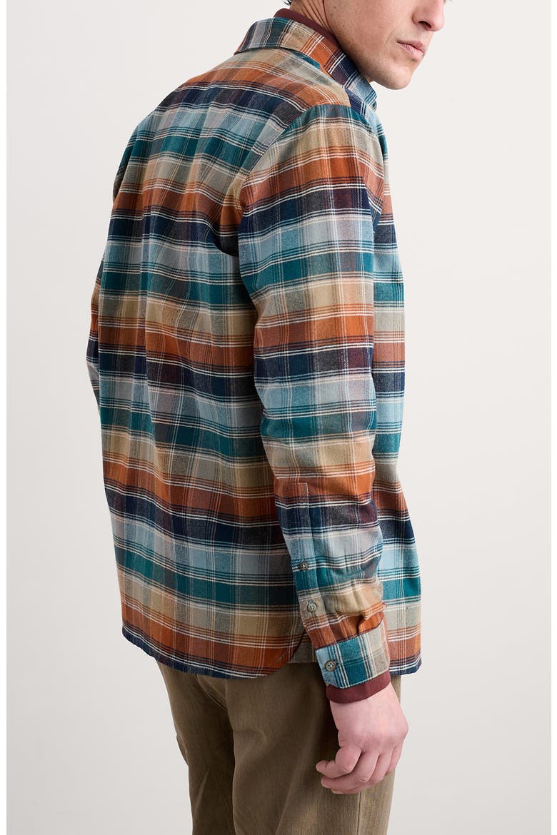 Fathomer Plaid Organic Cotton Flannel Button-Up Shirt, Alternate, color, ROOT CELLAR LIGHT WADE