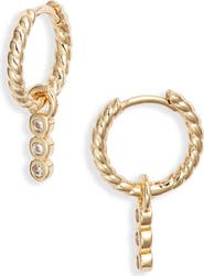 Child of Wild Cascade Cubic Zirconia Hoop Earrings