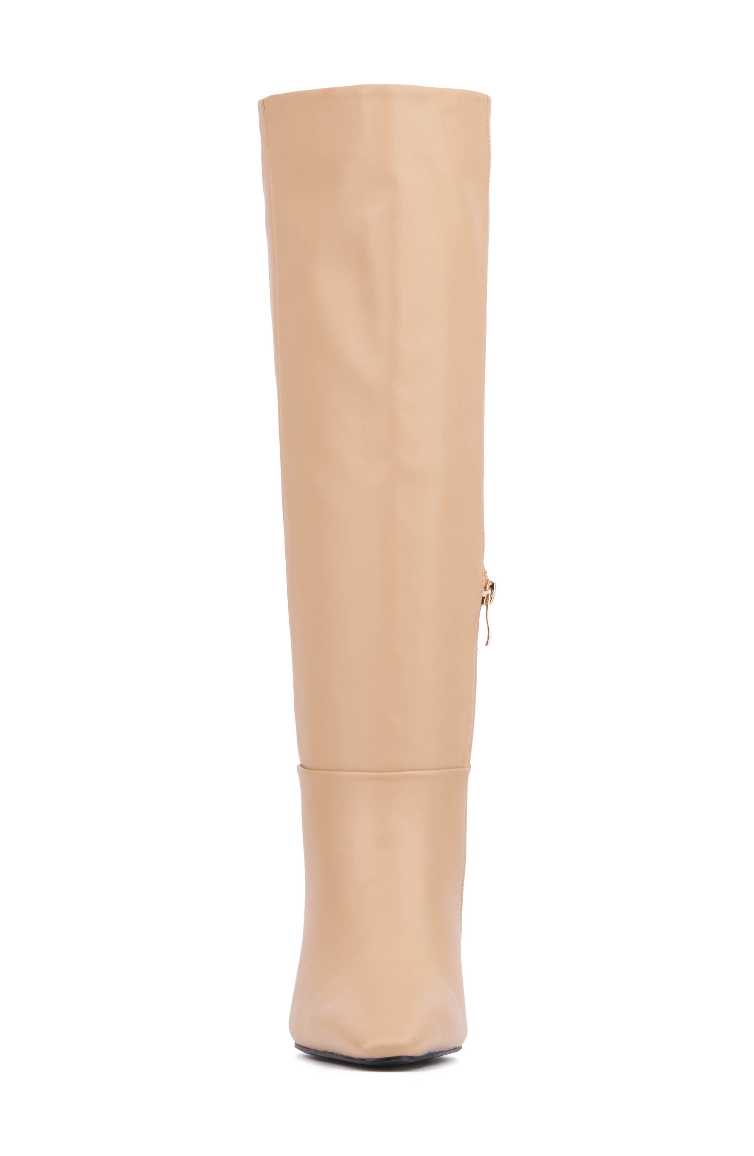 TORGEIS Edeline Kitten Heel Tall Boot, Alternate, color, Beige