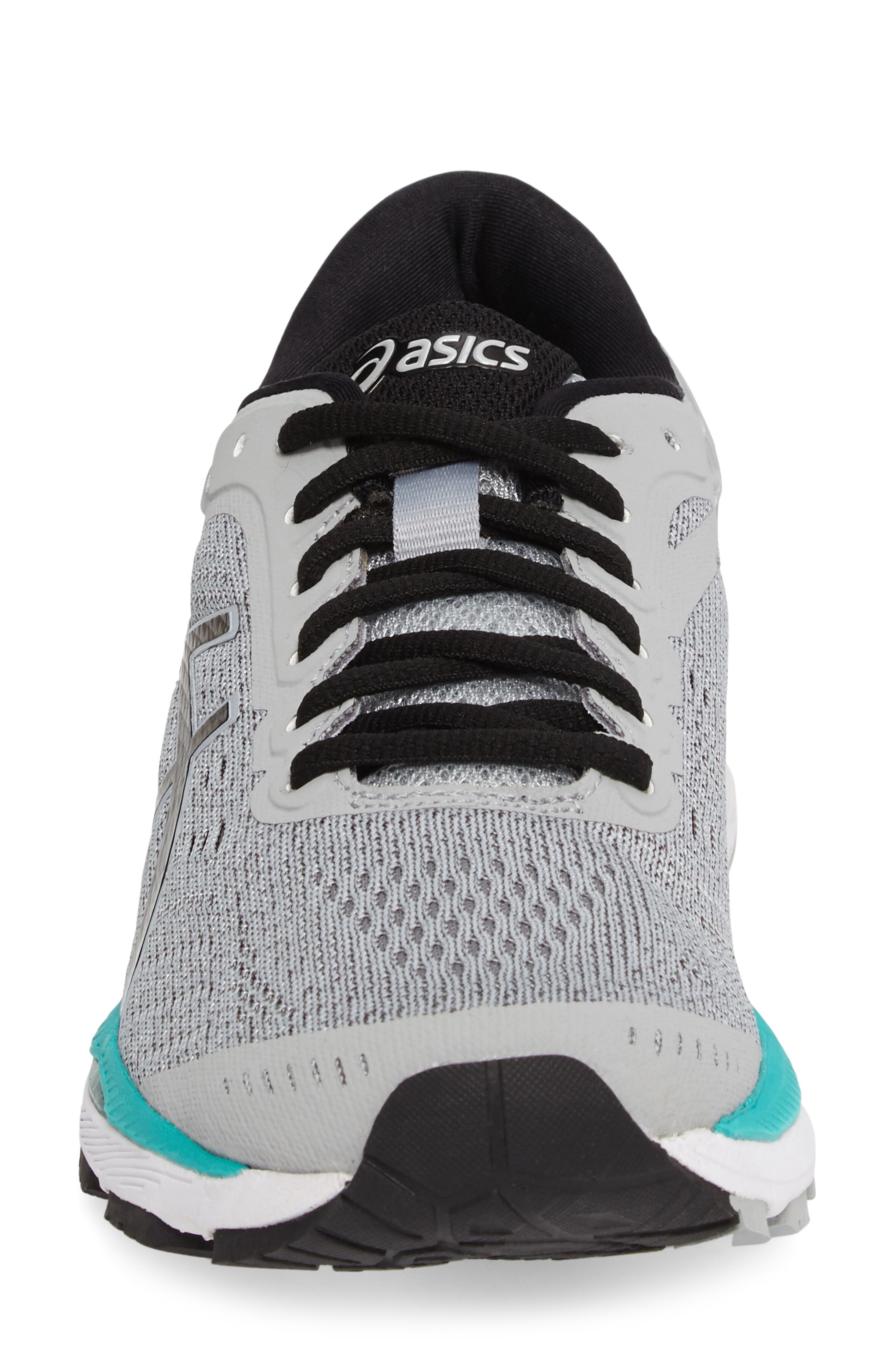 GEL-KAYANO® 24 Running Shoe, Alternate, color, MID GREY/ BLACK/ ATLANTIS