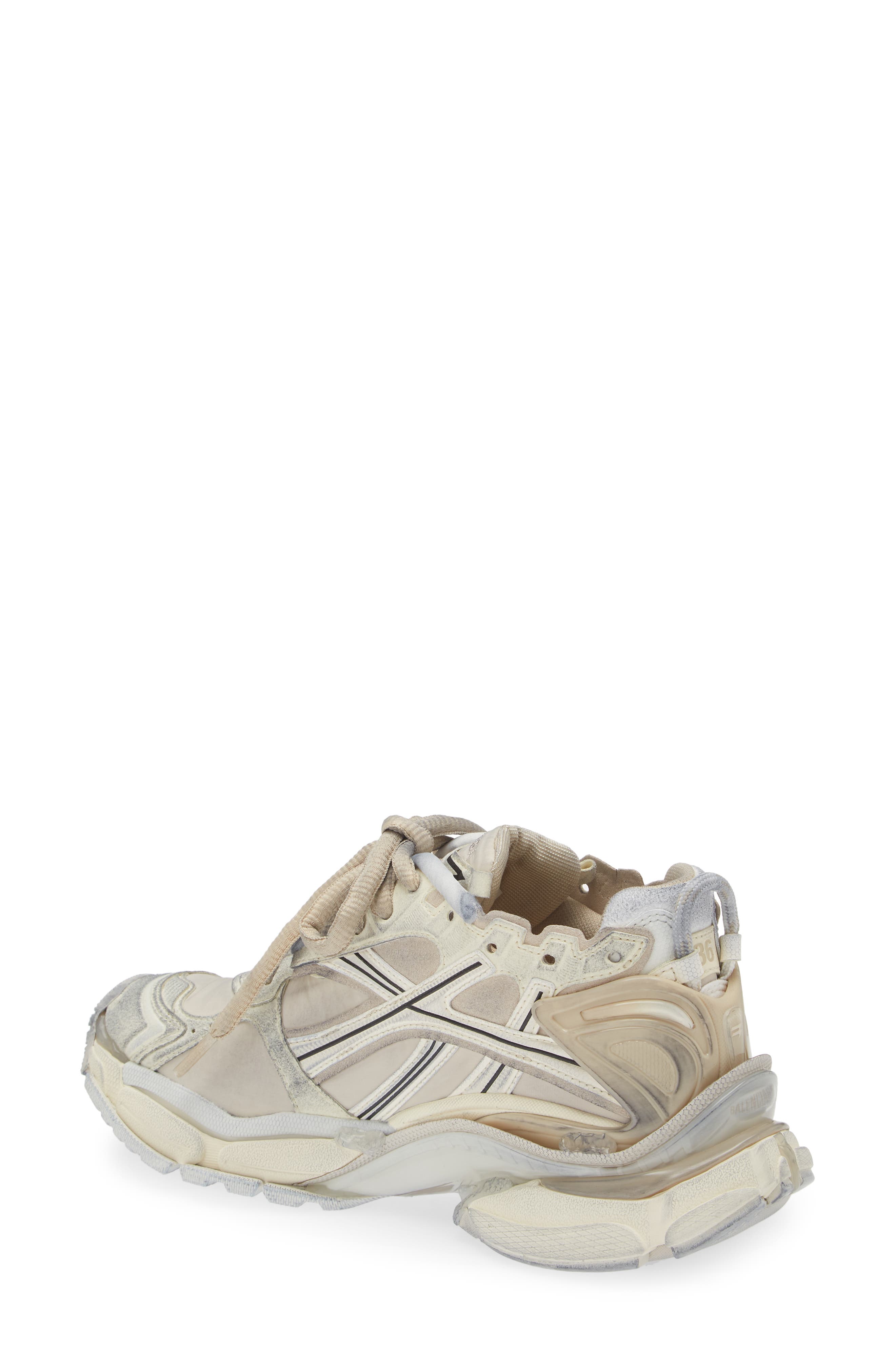 Runner Sneaker, Alternate, color, BEIGE MIX
