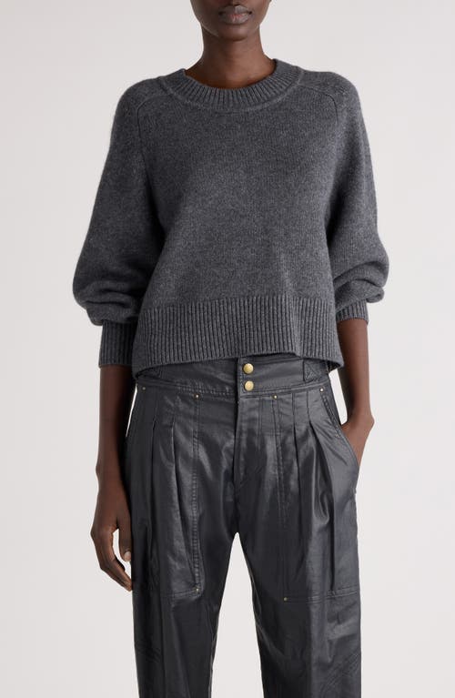 Isabel Marant Leandra Merino Wool & Cashmere Sweater In Anthracite