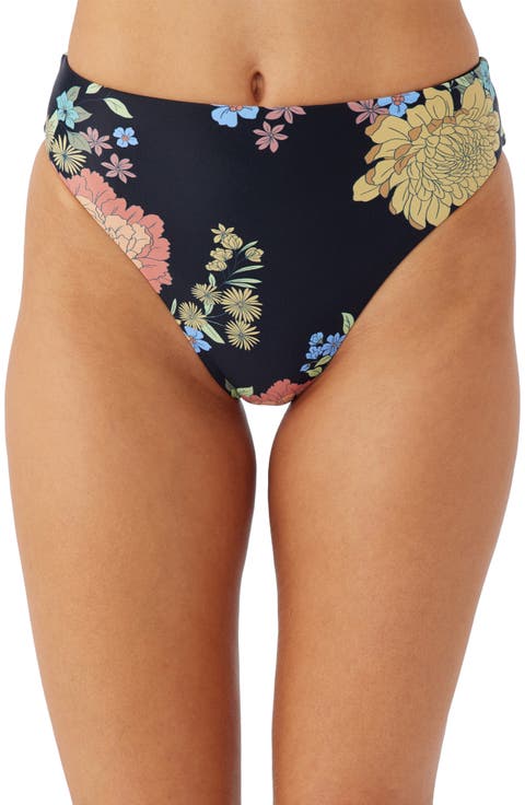 Kali Floral High Cut Bikini Bottoms