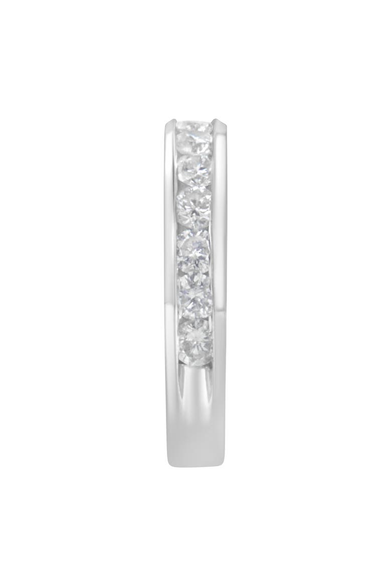 IGI Certified 18K Gold 1 Cttw Diamond Half-Eternity Wedding Ring, Alternate, color, White Gold