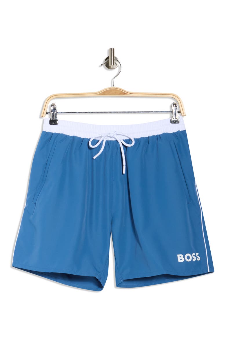Rockfish Swim Trunks, Alternate, color, BLUE