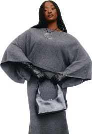 ELOQUII Draped Cropped Sweater