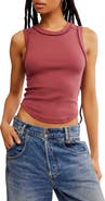 Free People Kate Rib Stretch Cotton Tank
