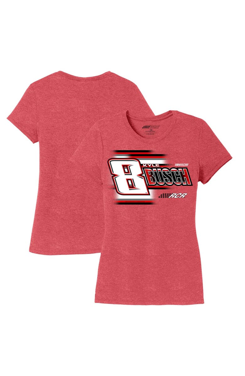 NASCAR Women's Richard Childress Racing Team Collection Red Kyle Busch Tri-Blend Scoop Neck T-Shirt, Main, color, 