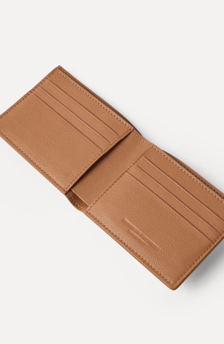 Brunello Cucinelli Nubuck wallet, Alternate, color, Cognac