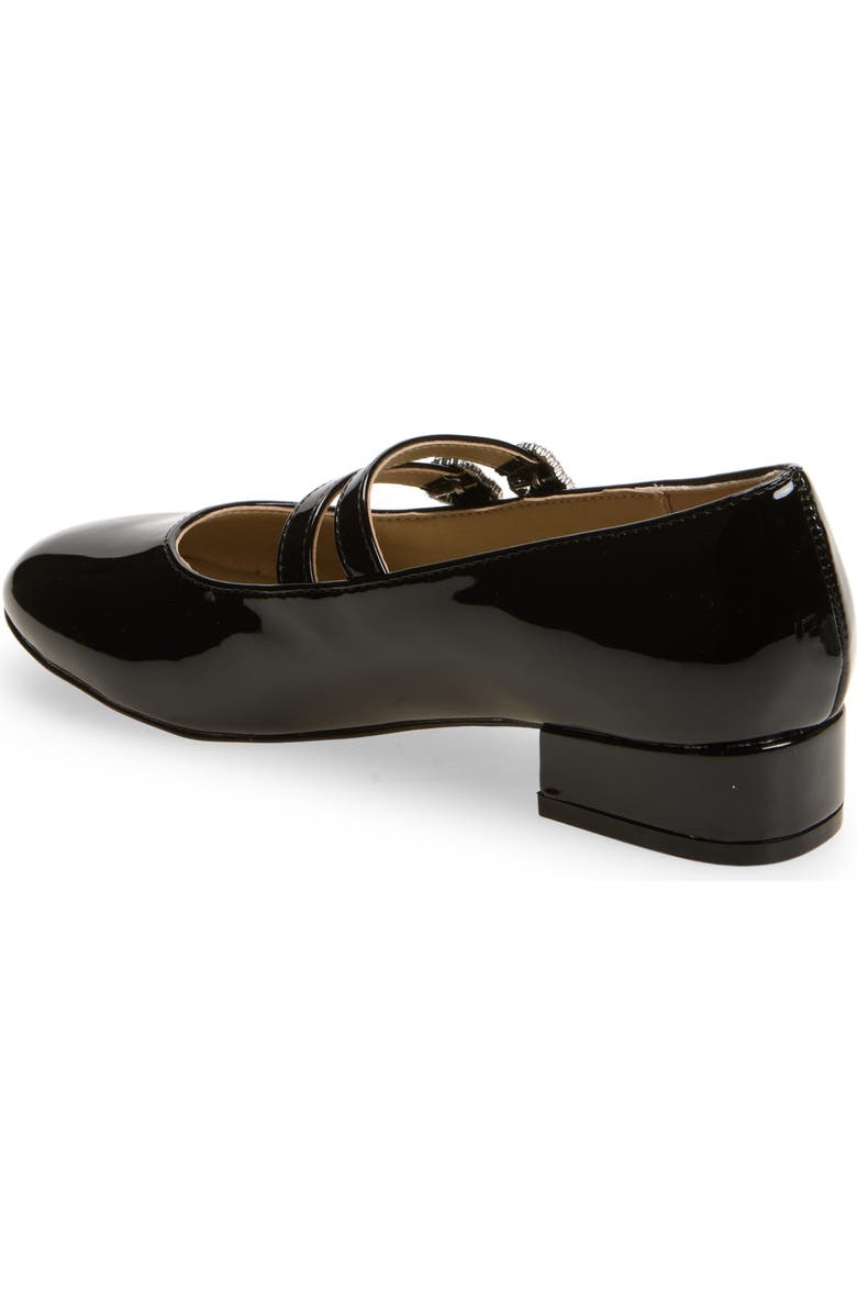 Nordstrom Kids' Rebecka Double Buckle Mary Jane Pump, Alternate, color, Black Patent